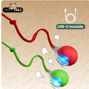 Smart Interactive Rolling Ball – Self-Moving Dog Toy