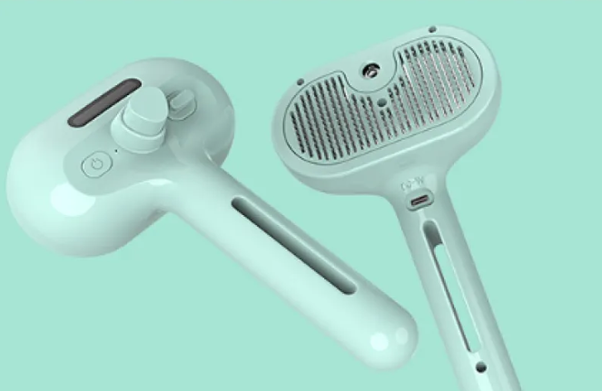 Self-Cleaning Grooming Brush – One-Click Deshedder
