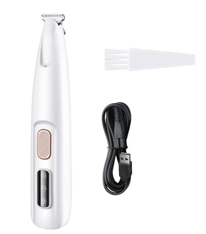 Dog Paw Trimmer with LED Light – Quiet & Cordless